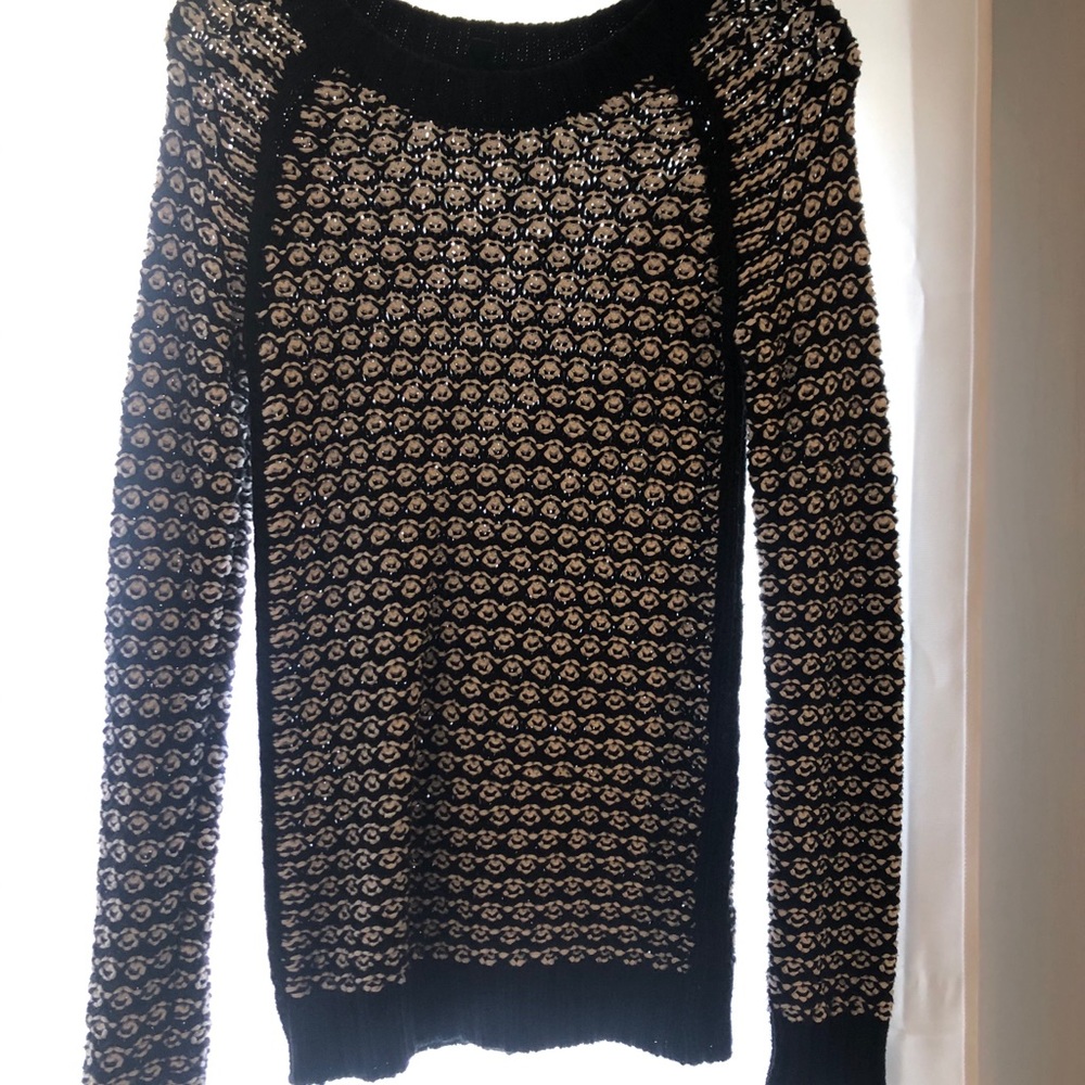 Black and white sweater